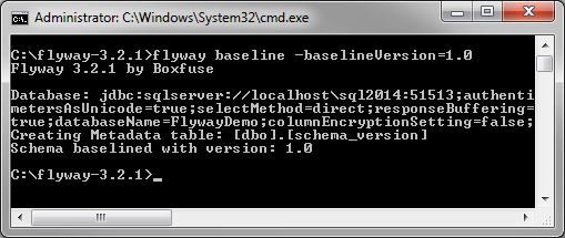 flyway baseline
